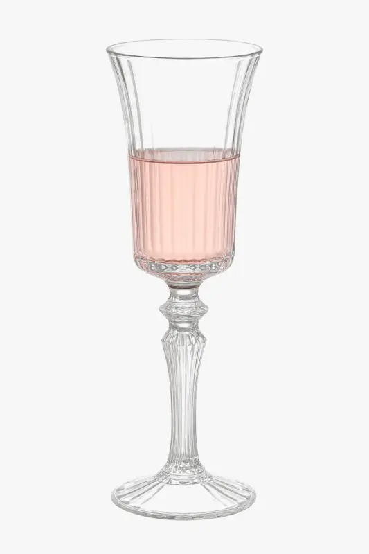 Verres champagne cristal style rétro rayures françaises Commander Vite
