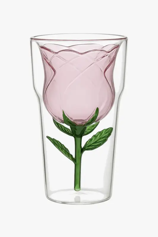 Double wall glass with inner knot european style Bon Plan