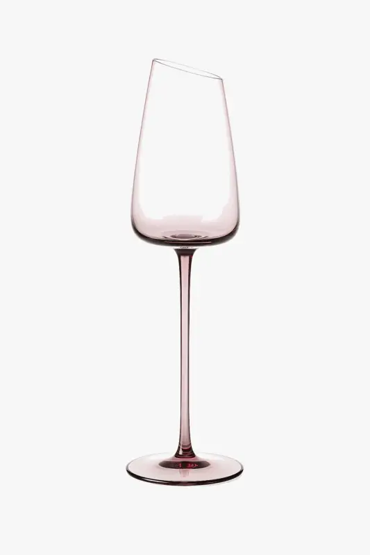 Jusqu'à Épuisement Des Stocks Flamingo design crystal wine glasses with inclined rim