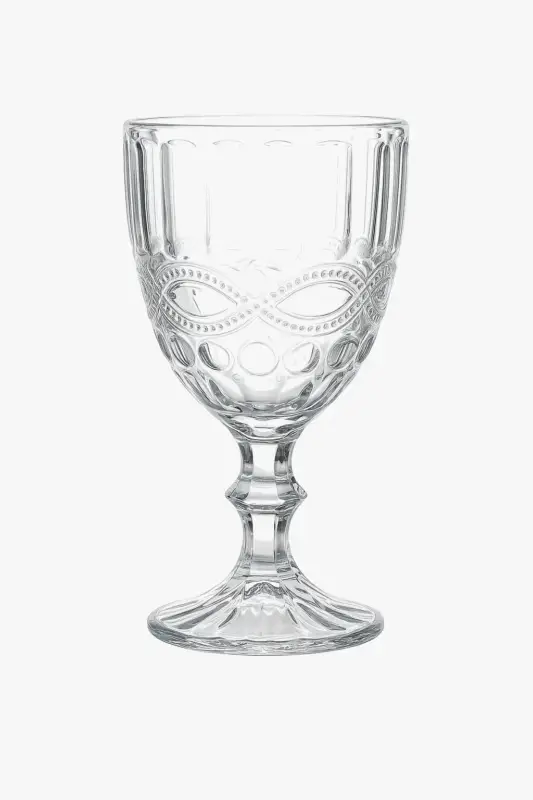 Nouveauté Retro embossed thick wine glass european style