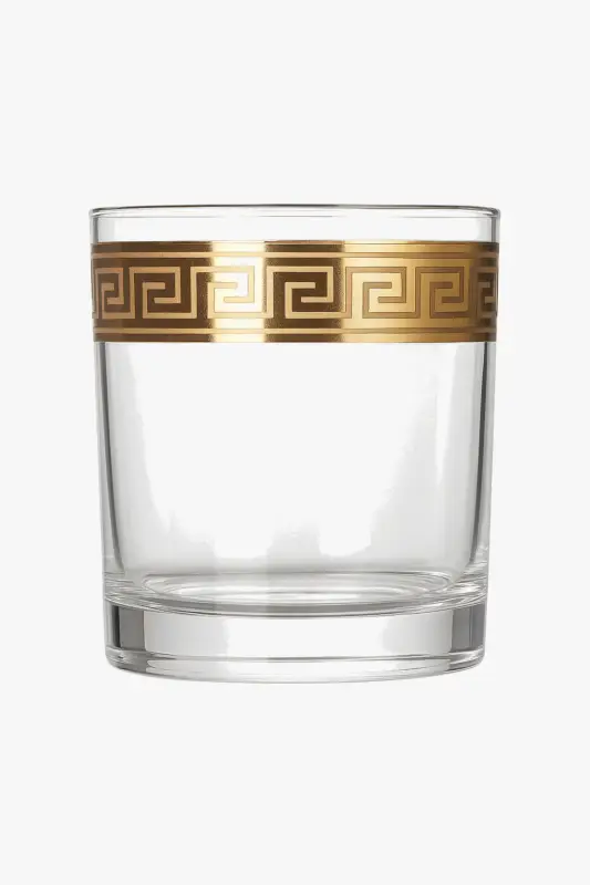 European style crystal glass with silver rim for wine and champagne Bon Plan