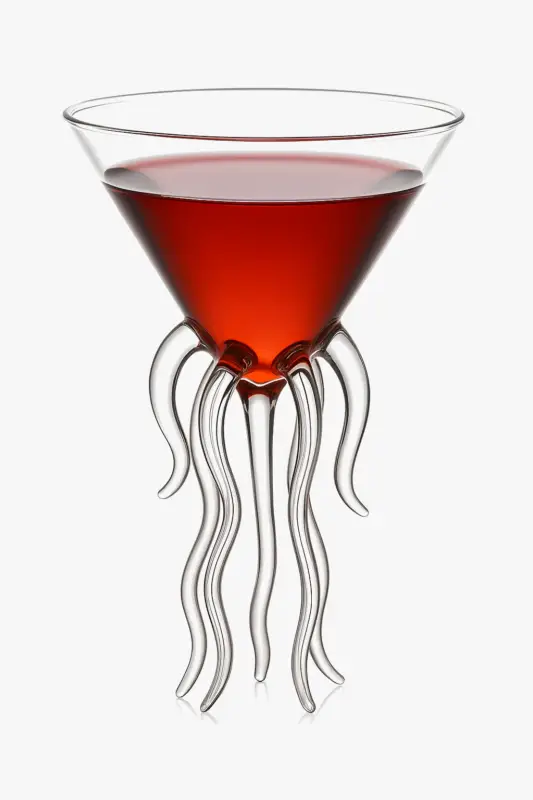 Original cocktail glass with whimsical animal design Dernière Chance