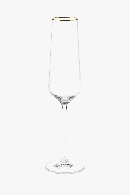 Pas Cher Elegant hand-blown champagne flutes