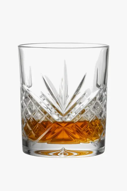Elegant embossed old fashioned whisky glasses Commander Vite