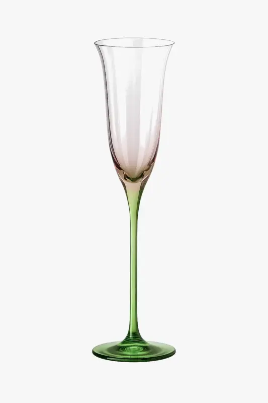 Pas Cher Retro floral crystal wine glasses with stripes