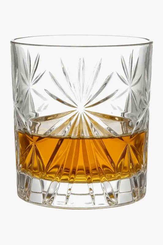 Paiement Sécurisé Verres whisky old fashioned motif relief épais
