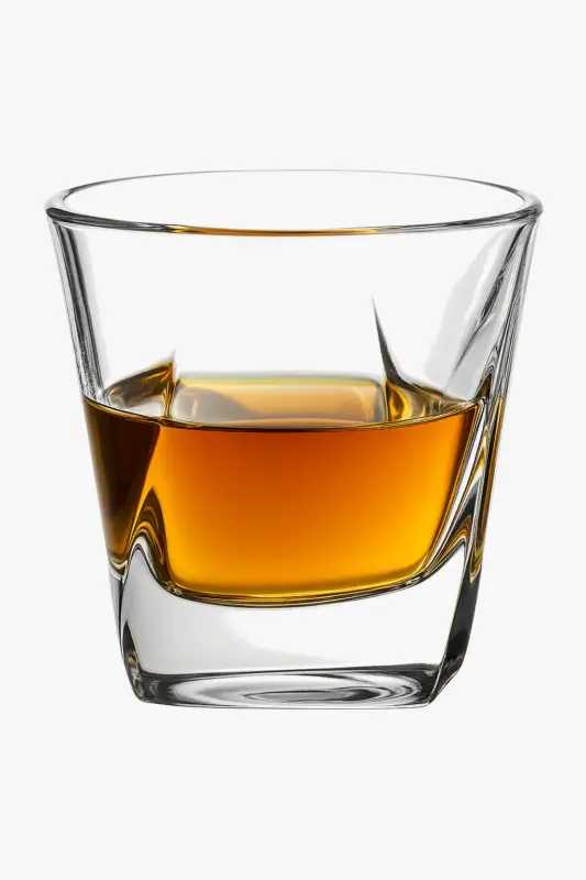 Réduction Engraved old fashioned whisky glasses