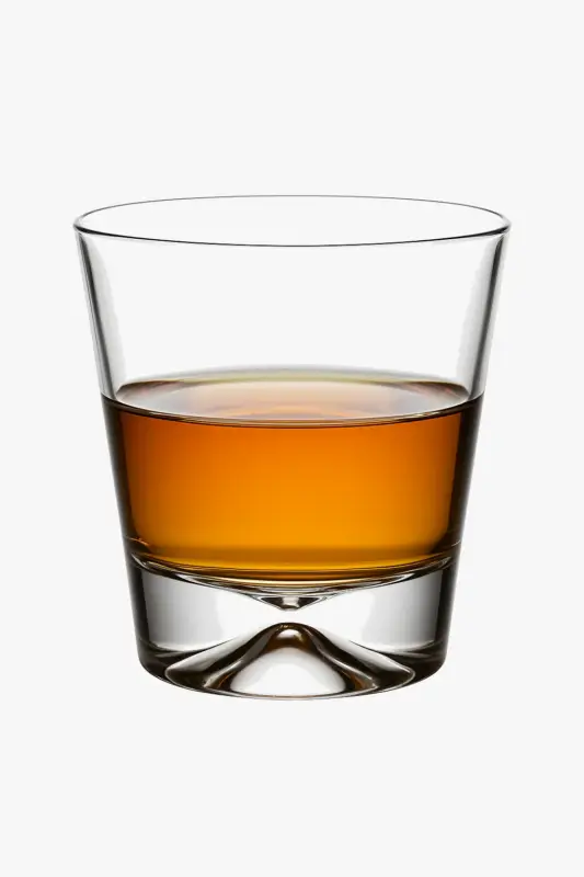 Commander Vite Engraved old fashioned whiskey glass vintage style