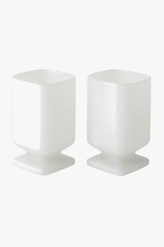 Nouveauté Frosted square glass for cold drinks, modern style