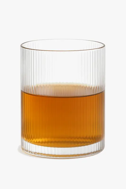 Soldes Ensemble 4 verres ondulés style relief verre transparent