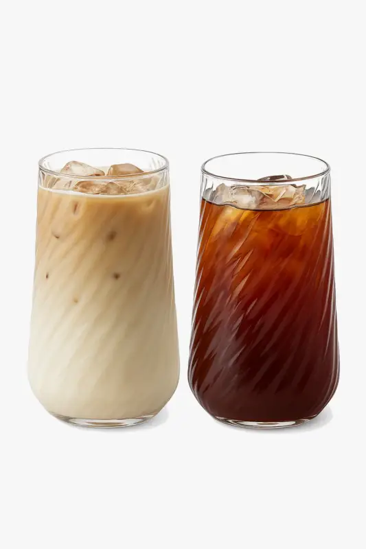 Striped glass mug 400 ml for drinks Nouvel Arrivage