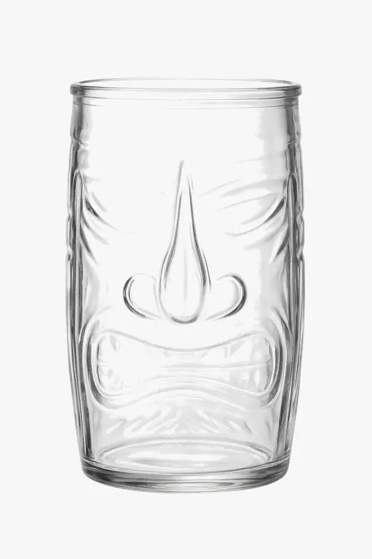 Clear glass tiki mug for cocktails and bar drinks Bon Plan