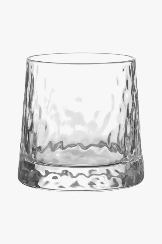 Old fashioned whisky glasses with vintage embossed design Jusqu'à Épuisement Des Stocks