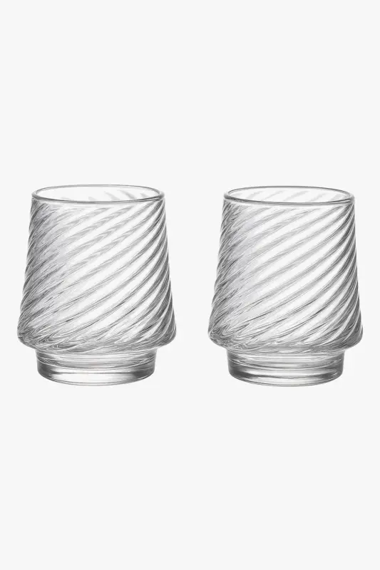 Promotion Embossed whisky glasses classic luxury set of 2