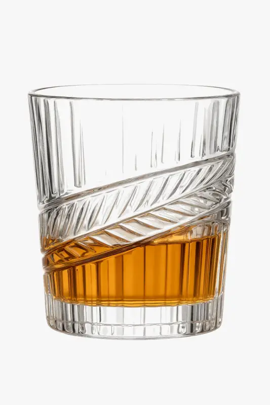 Acheter En Ligne Thick cut crystal-style whisky glasses