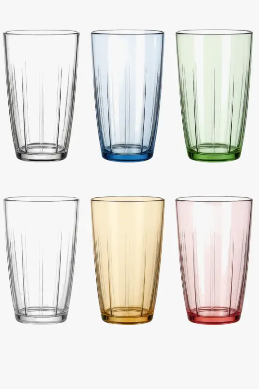 Unbreakable reusable stackable acrylic tumblers set of 6 Livraison Express