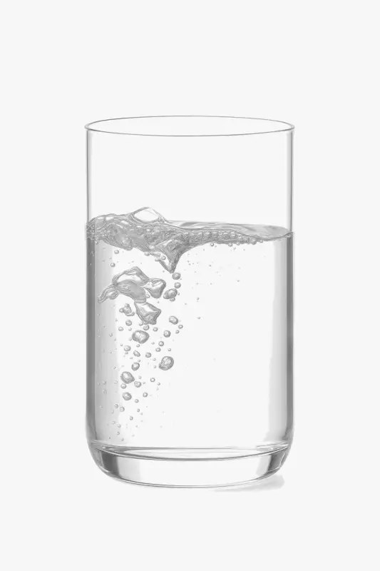 Borosilicate glass water tumbler crystal style 300 ml Offre Limitée