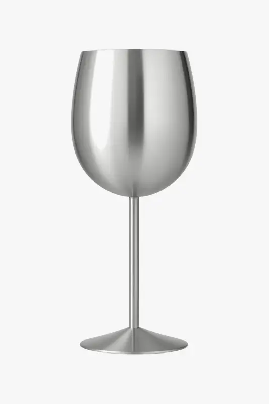 Modern matte stainless steel wine glasses 350 ml Nouvel Arrivage