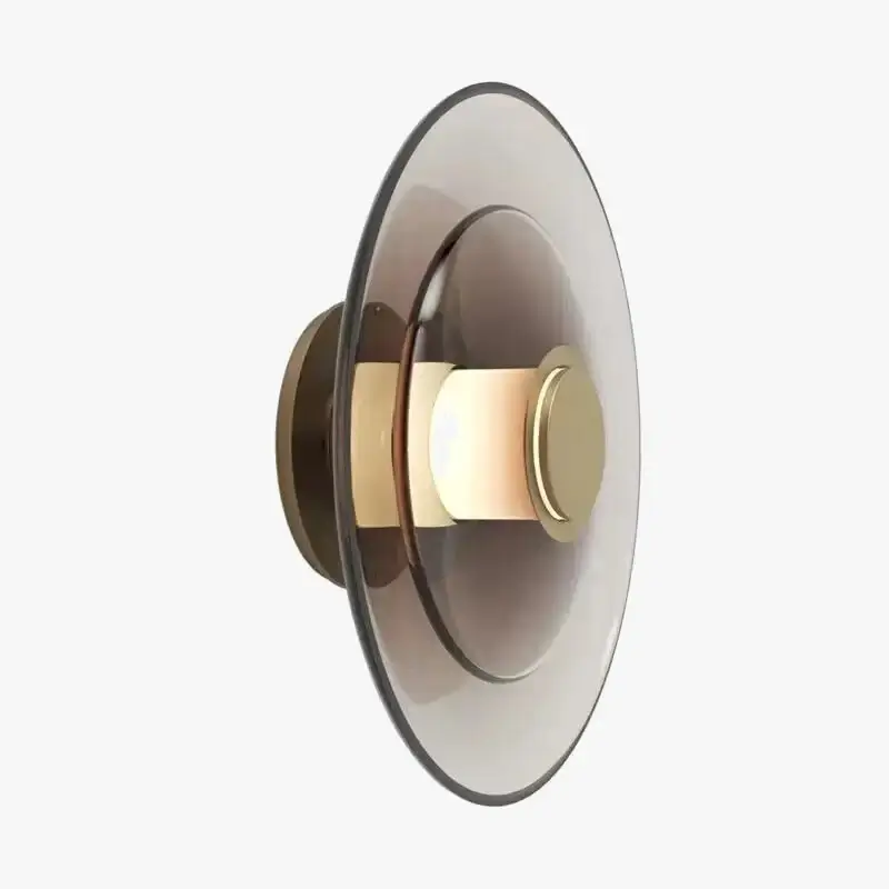 Modern minimalist amber glass led wall light Paiement Sécurisé
