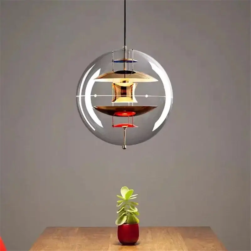 Livraison Express Chrome acrylic globe pendant light for bar or cafe