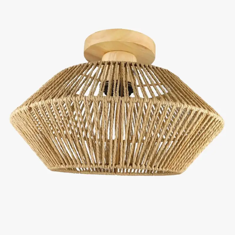 Dernier Modèle Rattan and wicker ceiling light