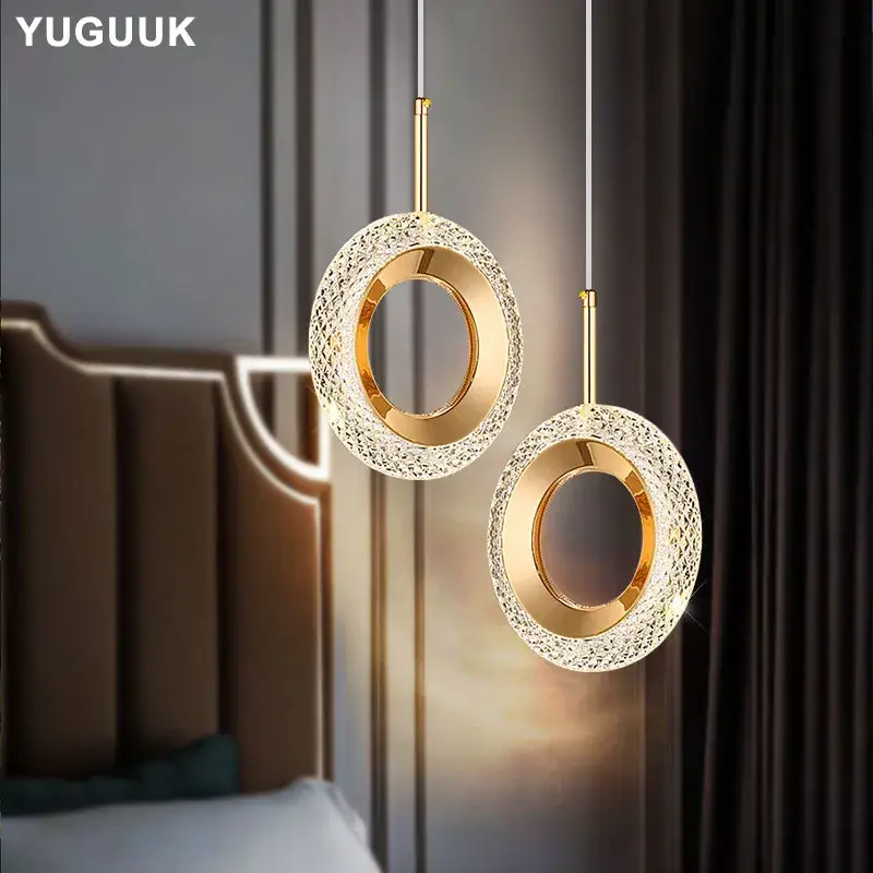 Prix Cassé Nordic ring led pendant light for bedroom, bedside and living room