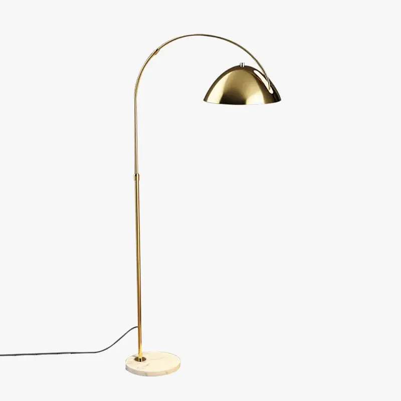 Modern minimalist chrome metal arc floor lamp Petit Prix