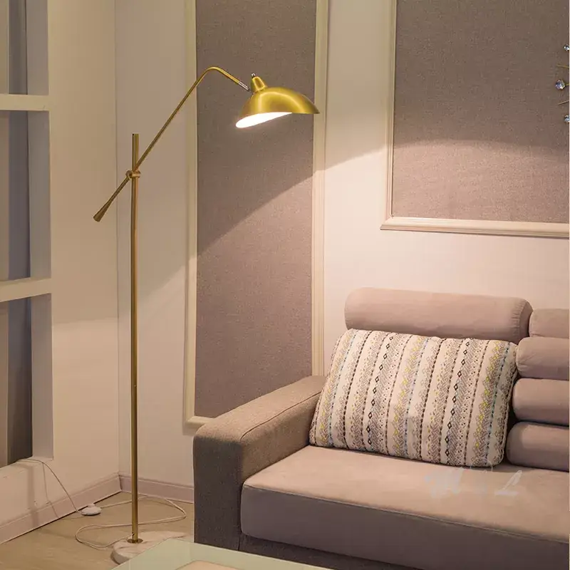 Simple nordic gold floor lamp Satisfait Ou Remboursé