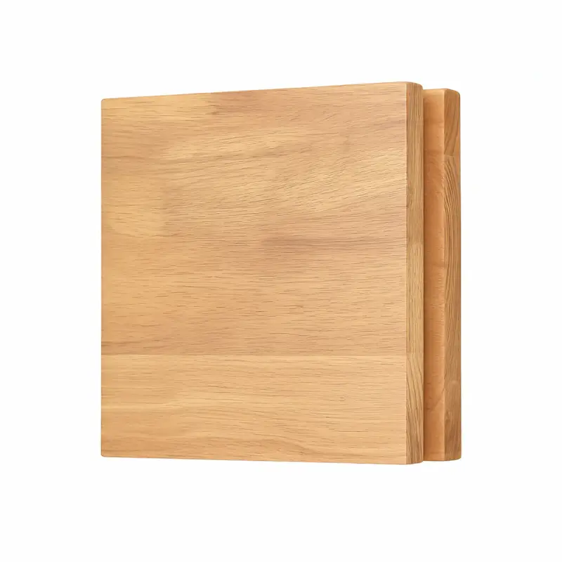 Square natural wood wall light Satisfait Ou Remboursé