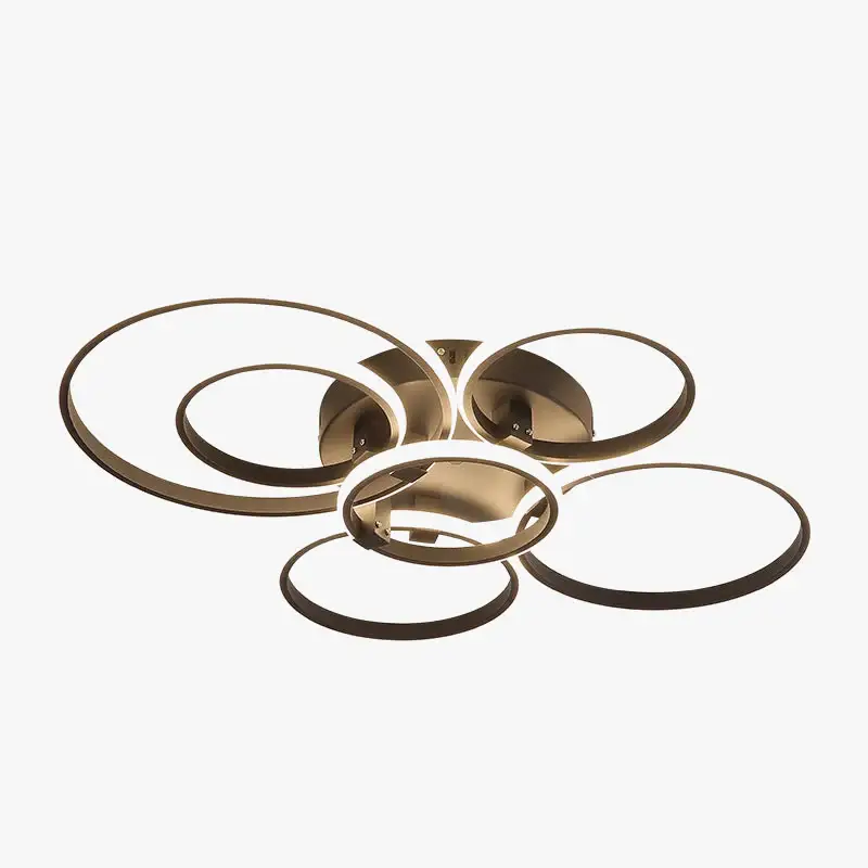 Neo gleam modern led ceiling light rc dimmable rings for living roo... Bon Marché