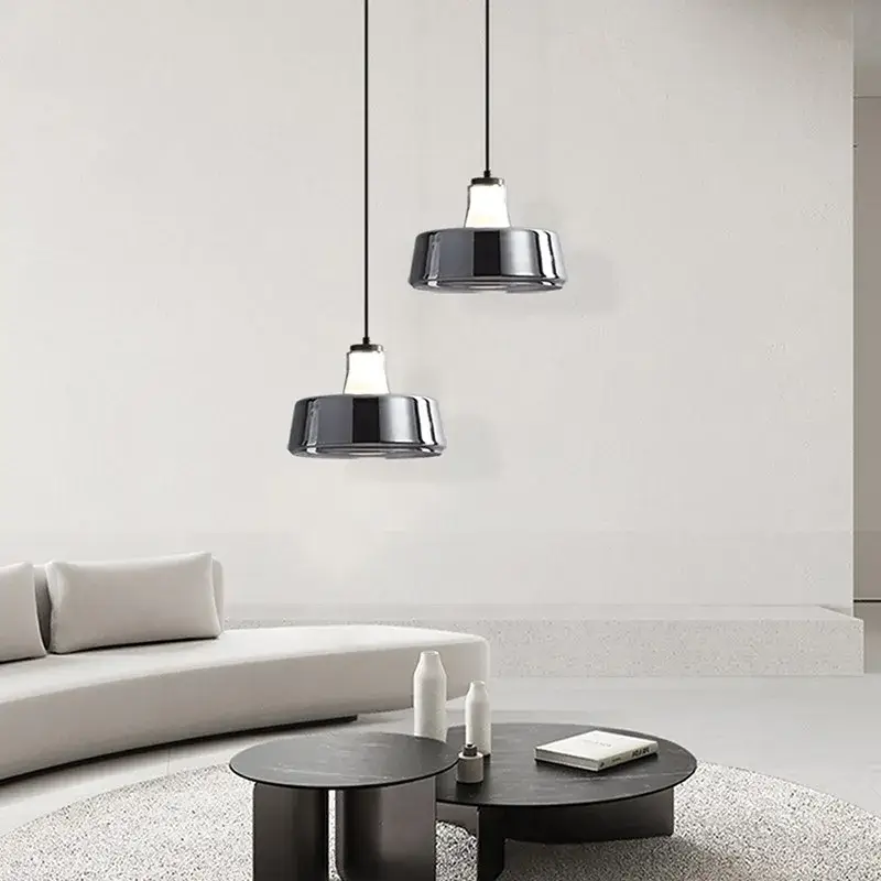 Minimalist nordic design glass led pendant light Certifié