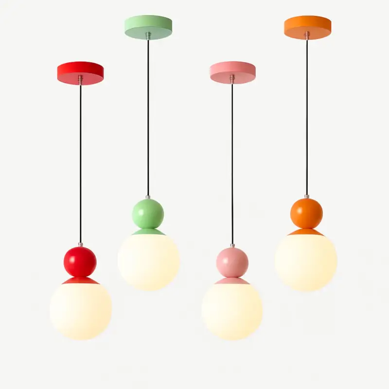 Modern glass pendant light for counter, café, bar lighting Top Vente