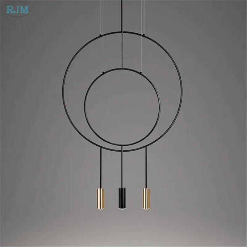 Commander Maintenant Nordic designer creative circular metal pendant light