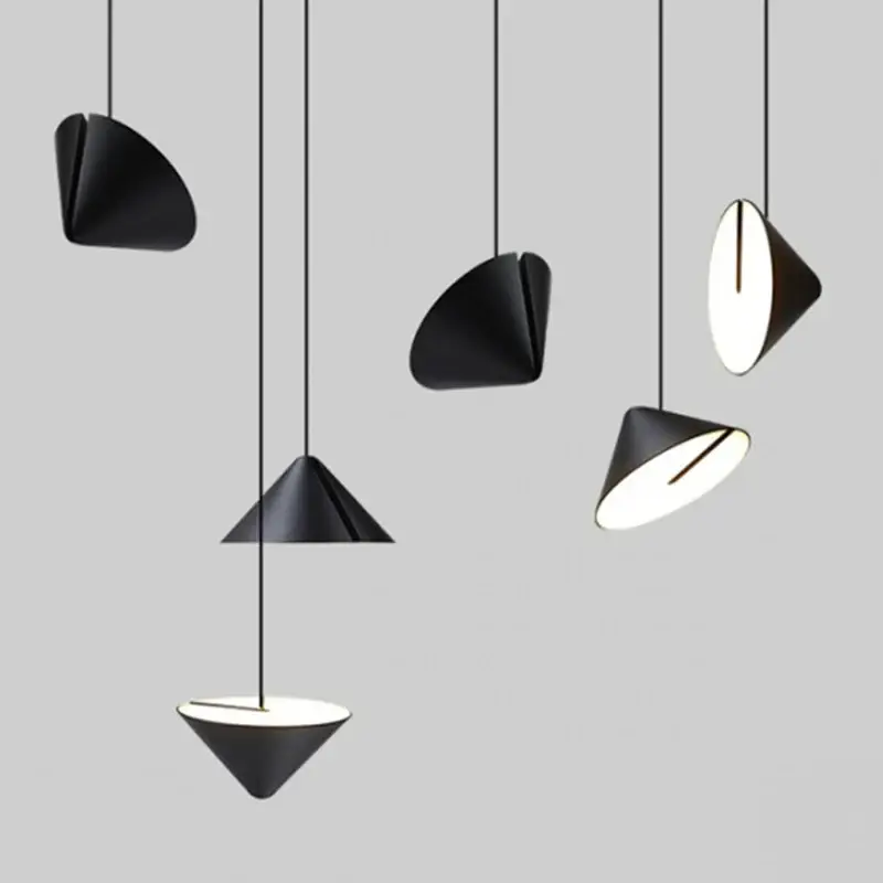 Solde Modern nordic metal led cone pendant light for interiors