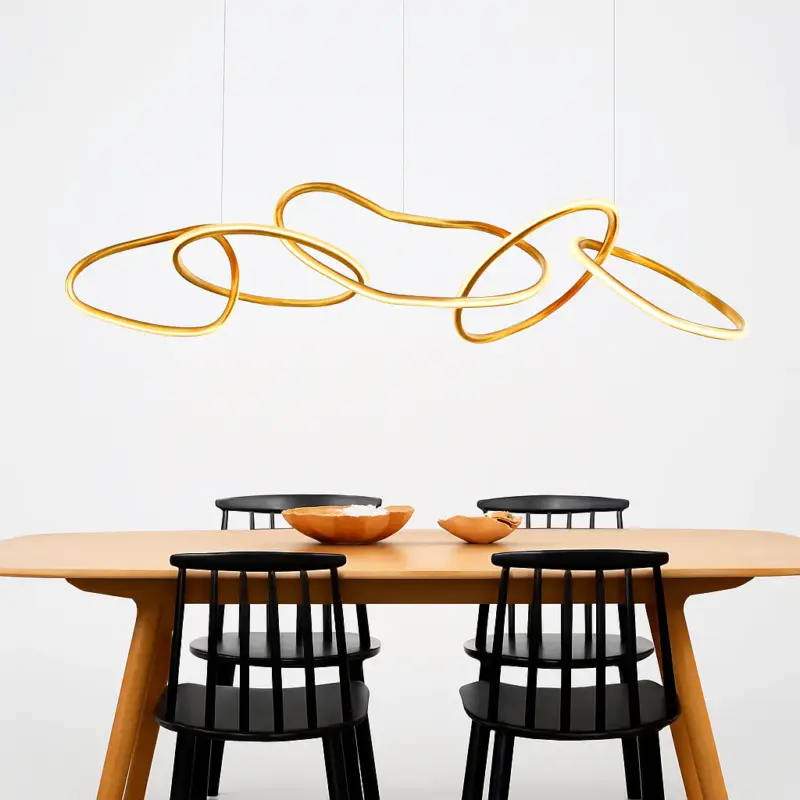 Modern pendant chandelier for living room, vintage hanging ceiling ... Solde