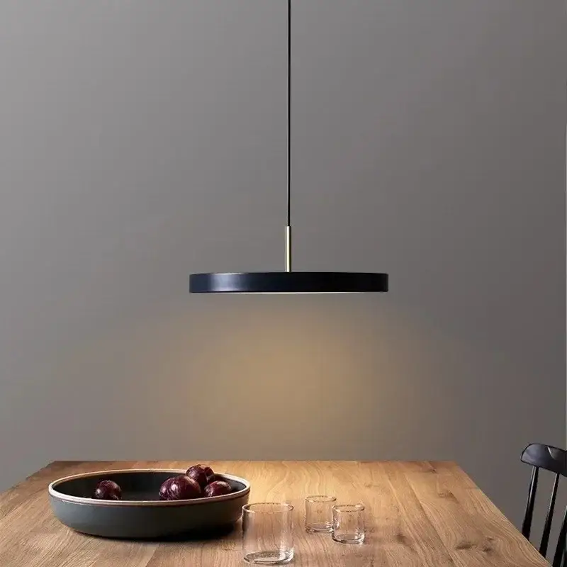 Retour Gratuit Nordic multicolour led disc pendant light