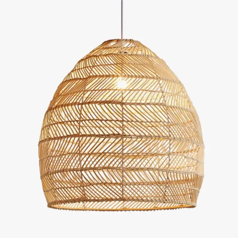 Chinese style rattan pendant lamp vintage hanging light e27 living ... Offre Limitée