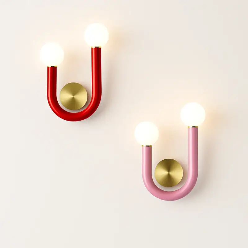 Prix Réduit Modern led wall light nordic minimalist u shape