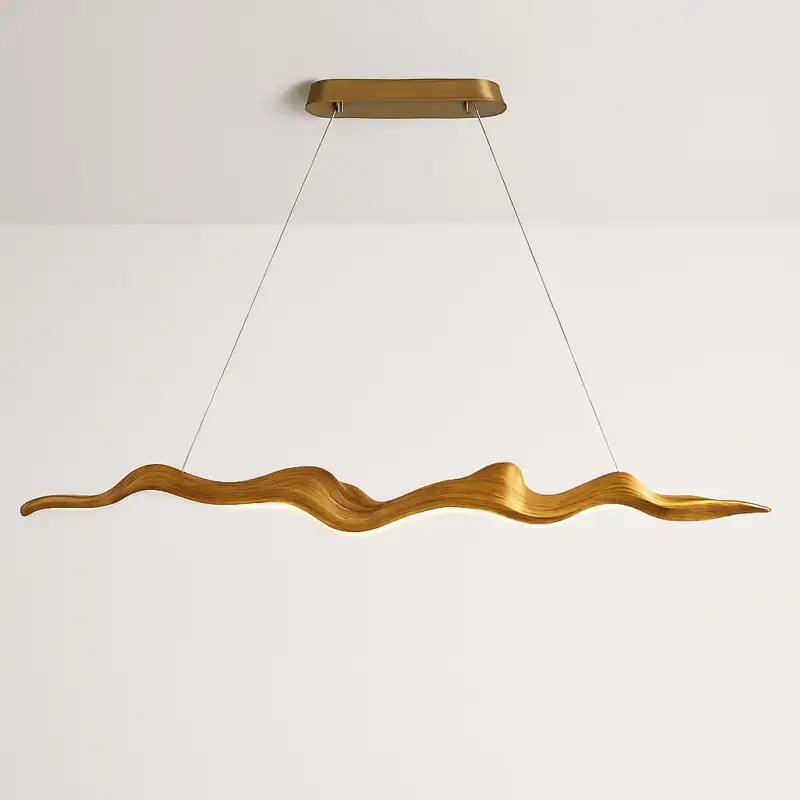 Vintage resin leaf dimmable chandelier with remote control Prix Choc