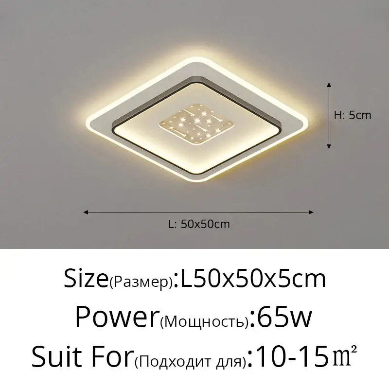 Satisfait Ou Remboursé Modern led ceiling light for bedroom, kitchen, study or living room...