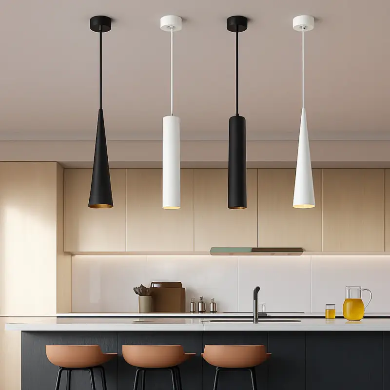 Dimmable led pendant light cylinder cone tube Pas Cher