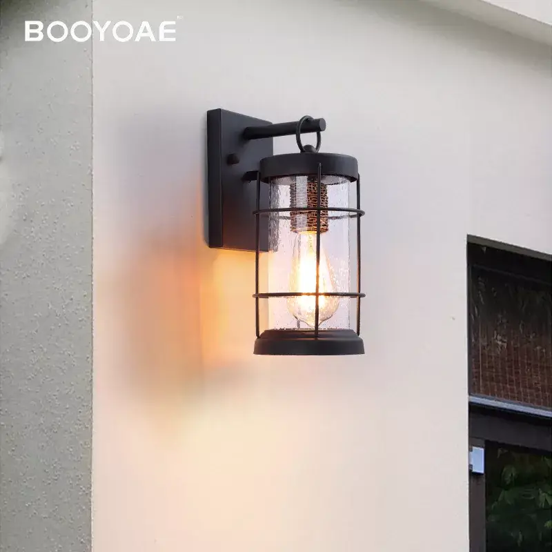 Modern waterproof outdoor wall light black for entrance, balcony, g... Acheter Direct