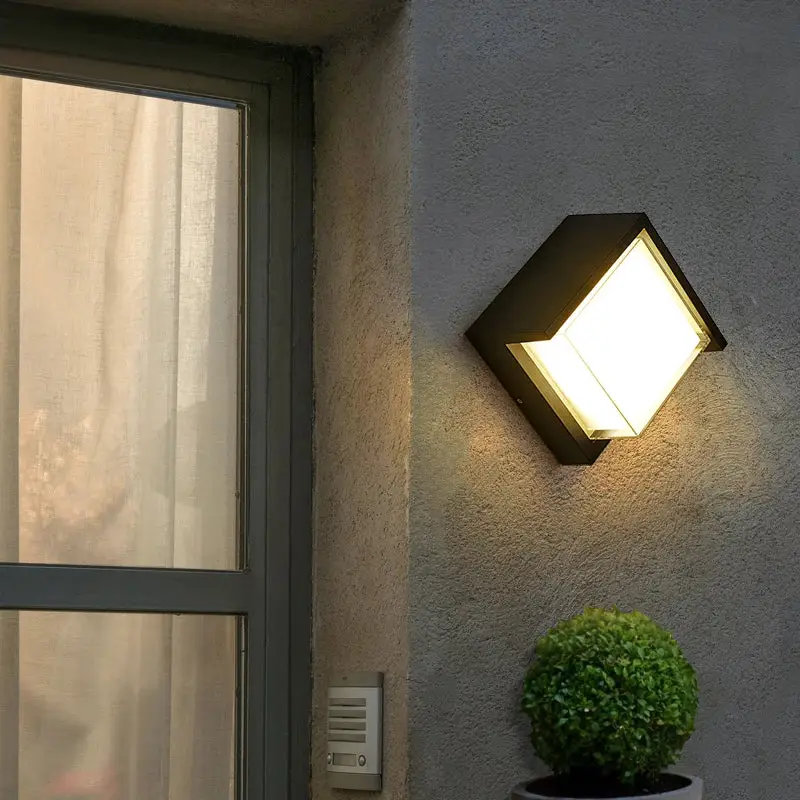 Certifié Modern outdoor waterproof wall light ip54 for porch, balcony, terra...