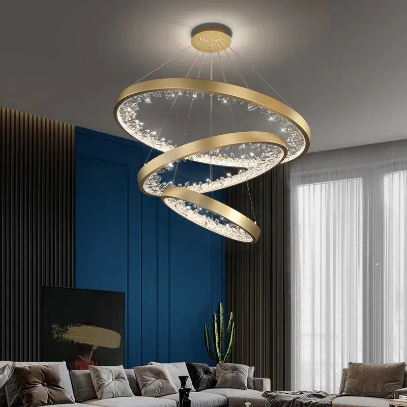 Meilleure Vente Luxury modern crystal led hanging ceiling light
