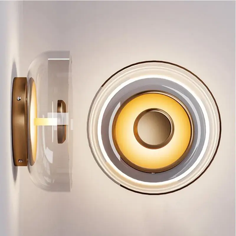 Prix Cassé Modern nordic glass led wall light for living room, bedroom, hallwa...