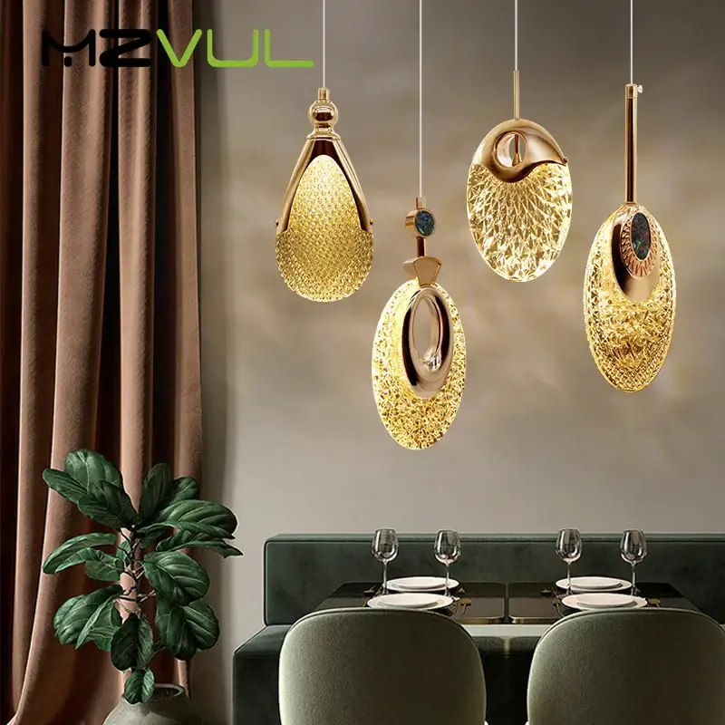 Nordic crystal led ceiling chandelier for living room, bedroom or b... Commander Vite