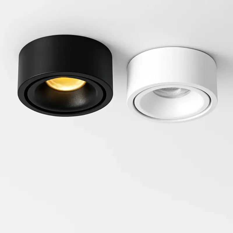 Round dimmable led surface mounted spotlight Produit De Marque