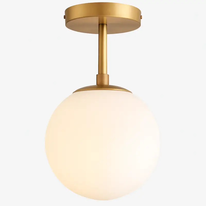 Vente Flash Modern minimalist nordic round glass ceiling light