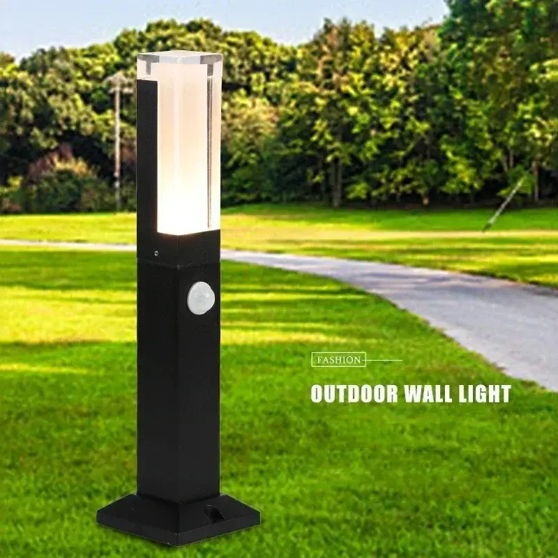 Expédié Aujourd'hui Human motion sensor led outdoor lawn light waterproof ip65 aluminiu...