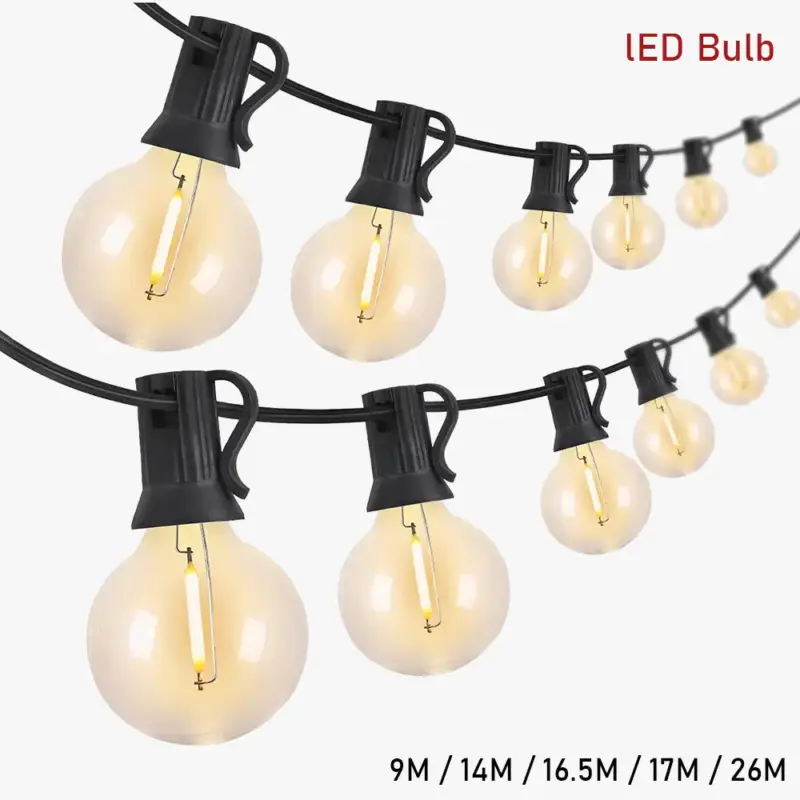 Festoon led globe string lights g40 for outdoor, garden, christmas,... Nouvelle Collection